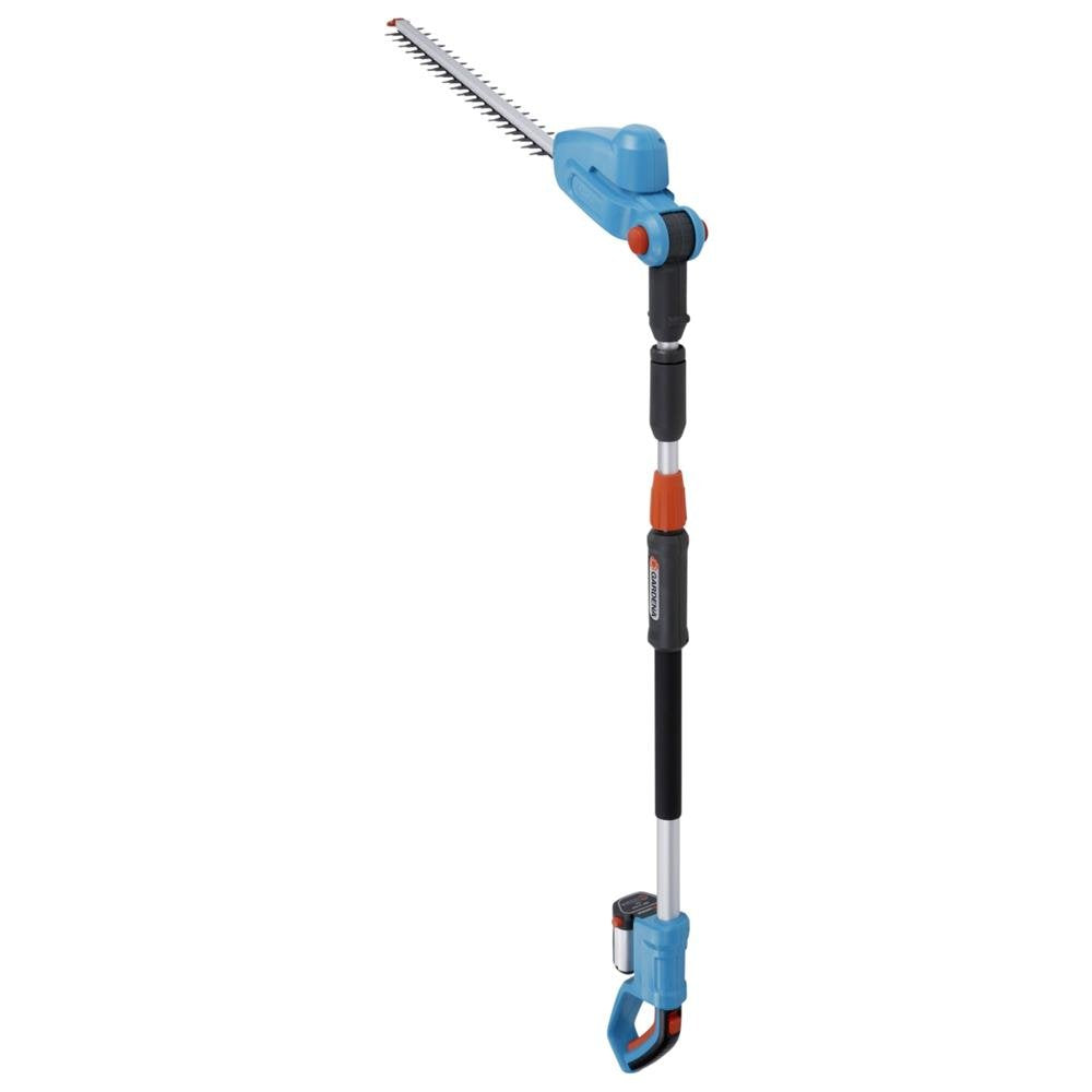 Gardena Teleskop-Heckenschere THS 500/48: Heckenschere mit 500 W, 3,5 m Reichweite, abwinkelbarer Kopf und Teleskopstiel, 48 cm Messerlänge, ergonomischer Griff und Anschlagschutz, (8883-20)