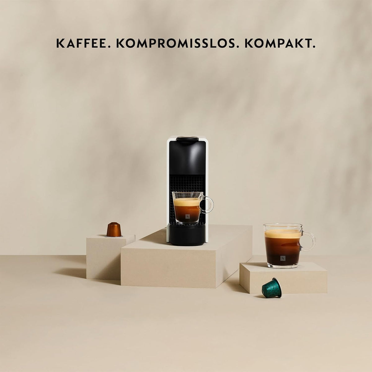Nespresso KRUPS Essenza Mini Schwarz Original Kapselmaschine XN1108