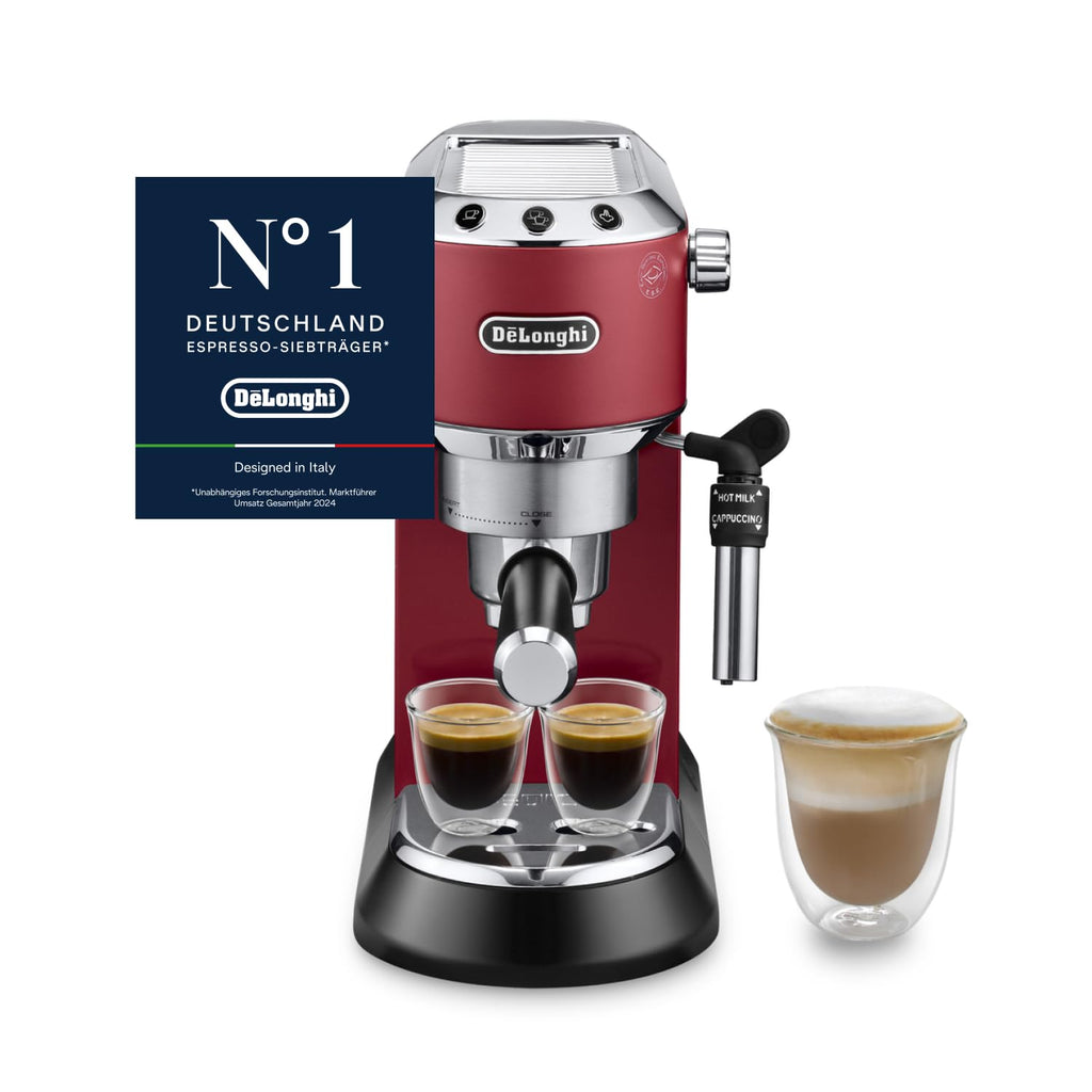 De'Longhi Dedica Duo - Manuelle Espressomaschine mit Cold Brew Grün