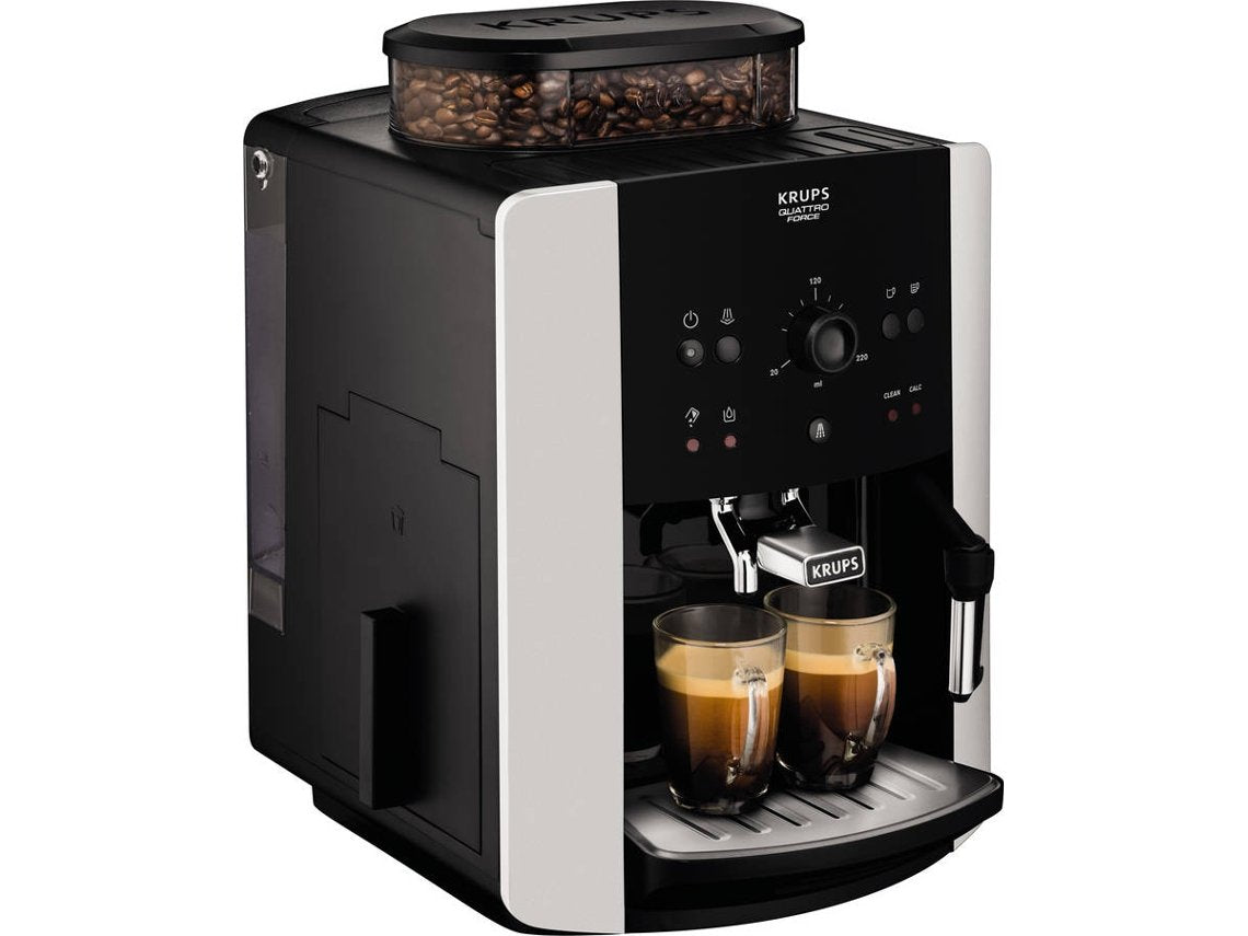 Krups Kaffeevollautomat Arabica Picto Quatrro Force EA8110, Schwarz