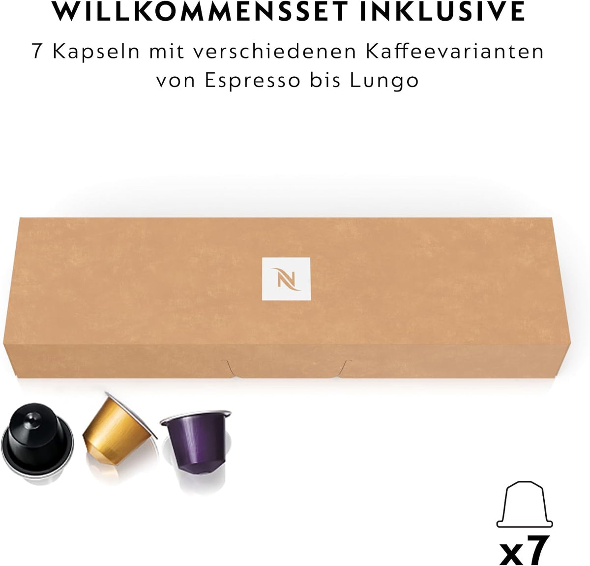 Nespresso KRUPS Essenza Mini Schwarz Original Kapselmaschine XN1108