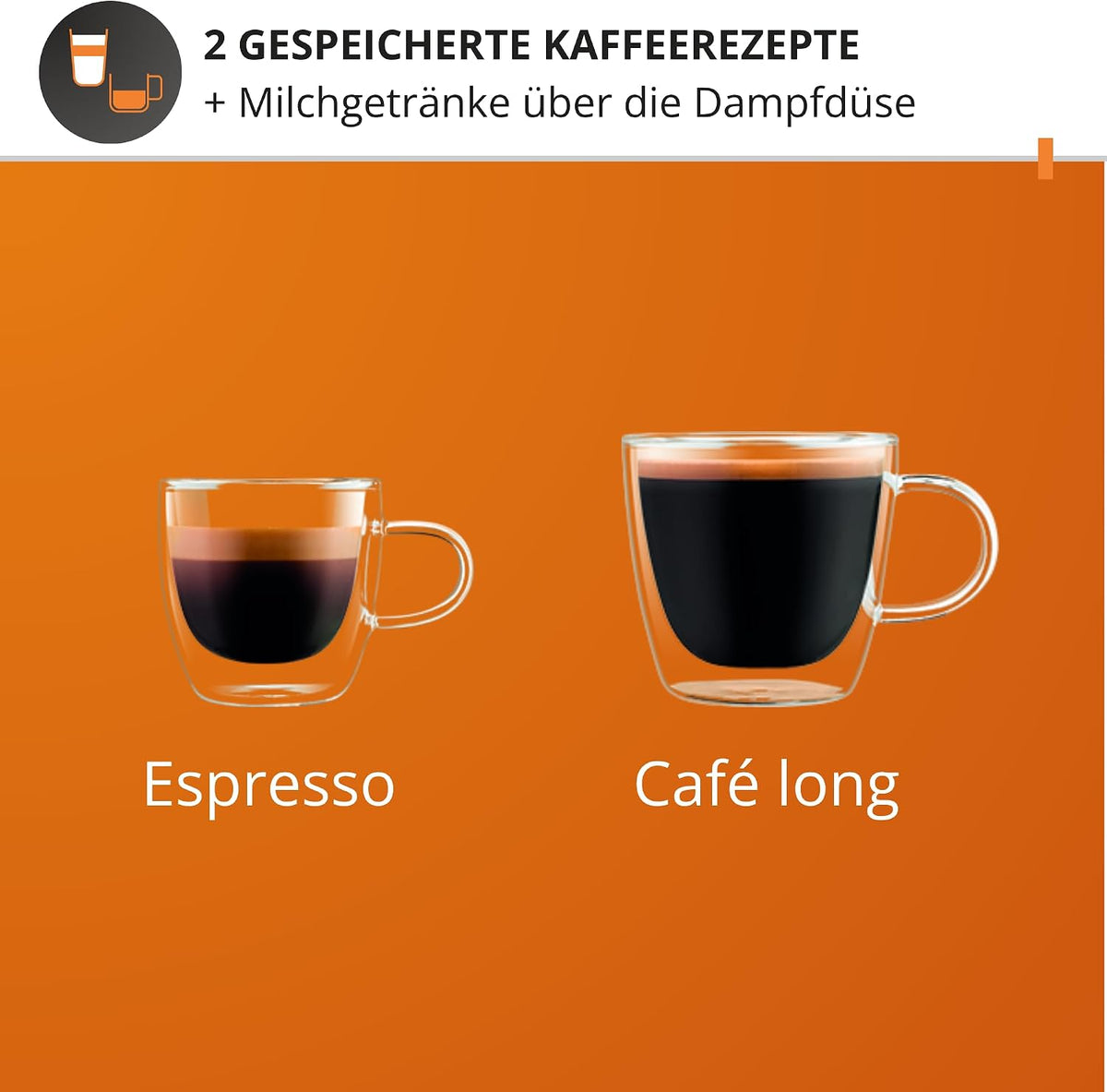 KRUPS Arabica Picto Kaffeevollautomat, kompaktes Design, einfache Bedienung, intuitiv einstellbarer Drehregler, Milchschaumdüse, 2-Tassen-Funktion, Kaffeemaschine, Schwarz, EA810870
