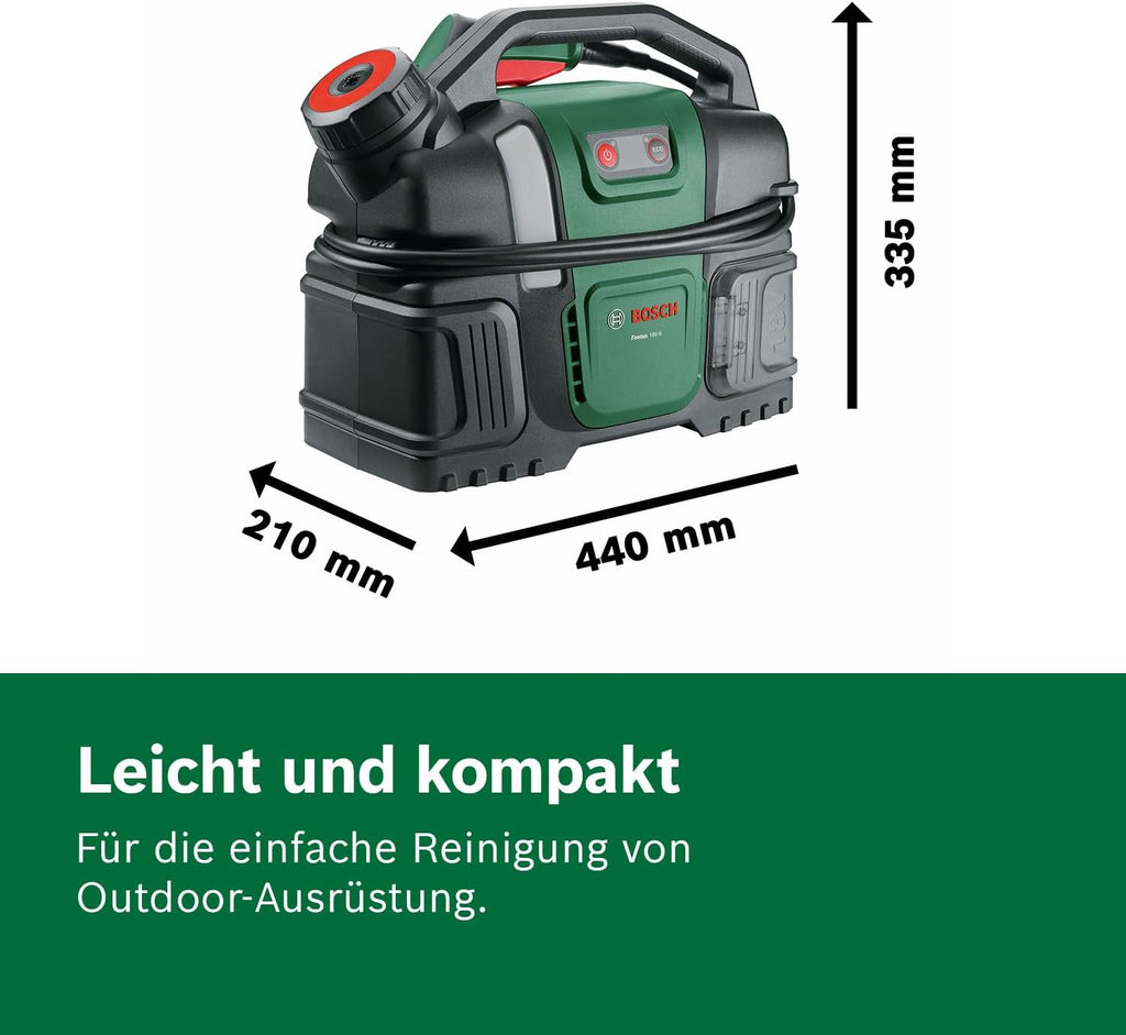 Bosch Akku-Druckreiniger Fontus 18V-6 für Fahrräder