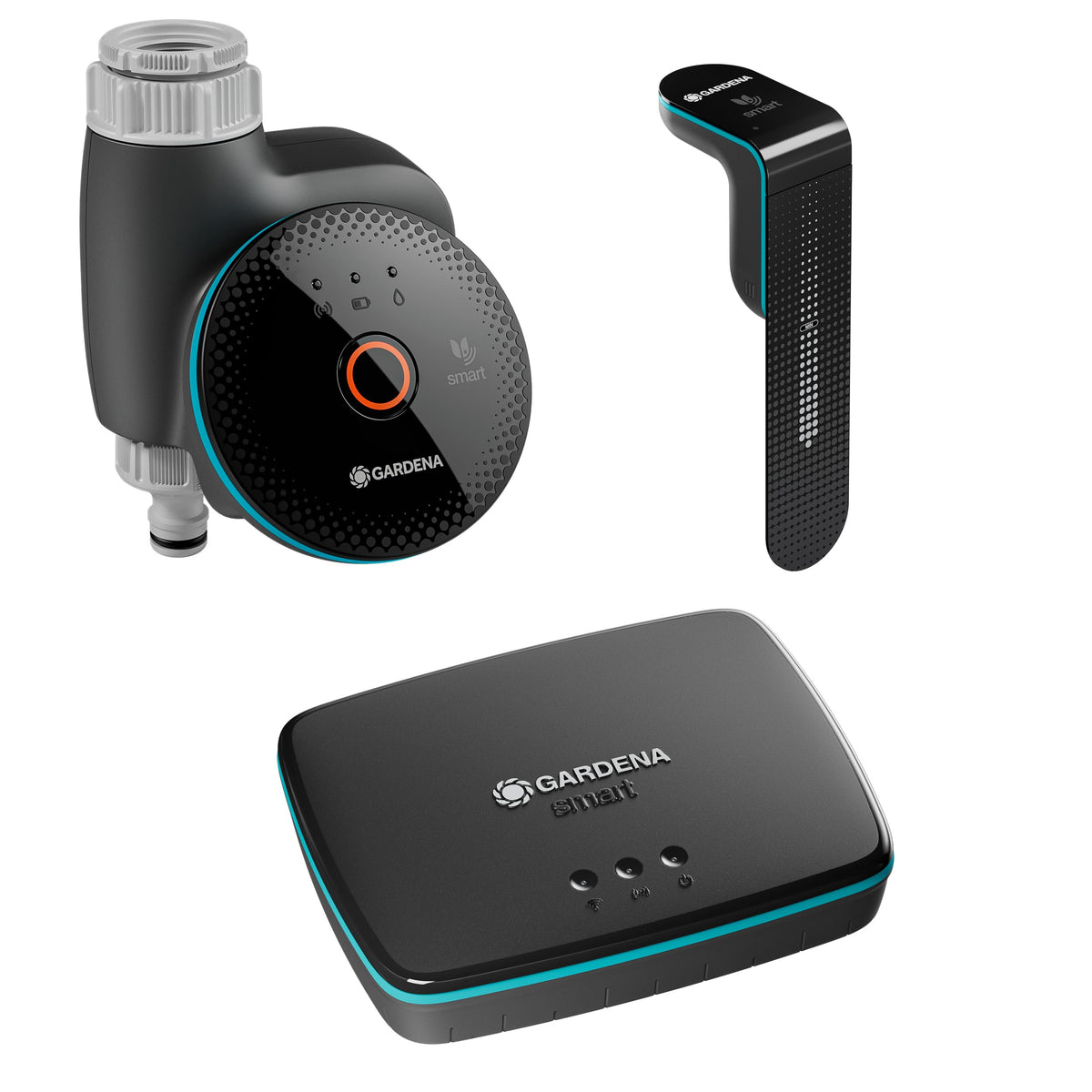 Gardena smart Dual Water Control Bewässerungssteuerung; smart: Datengesteuerte Bewässerung*, Smart Home Integration*, Für zwei unabhängige Gartenbereiche, Hochwertige Ventiltechnik (19034-20)