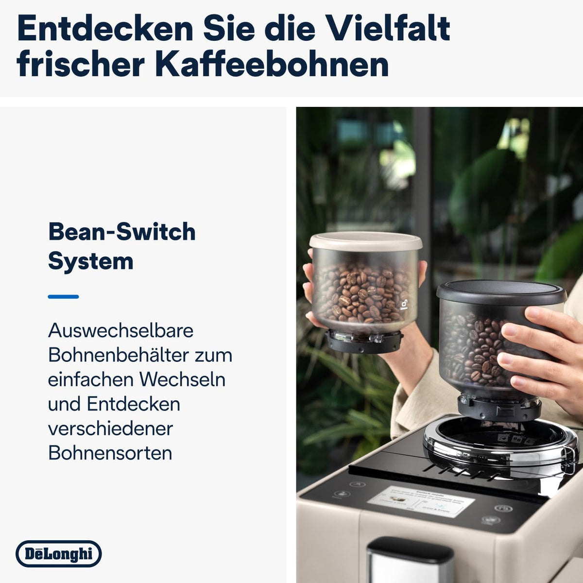 De'Longhi Rivelia - Kaffeevollautomat 8 Getränke Beige