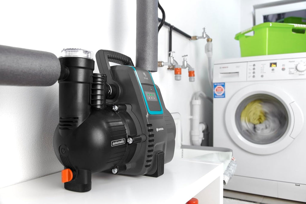 Gardena smart Pressure Pump Set: Hauswasserautomat via App/Tablet steuerbar, inklusive smart Gateway, Fördermenge 5000 l/h, Trockenlaufsicherung, Keramikabdichtung (19106-20)