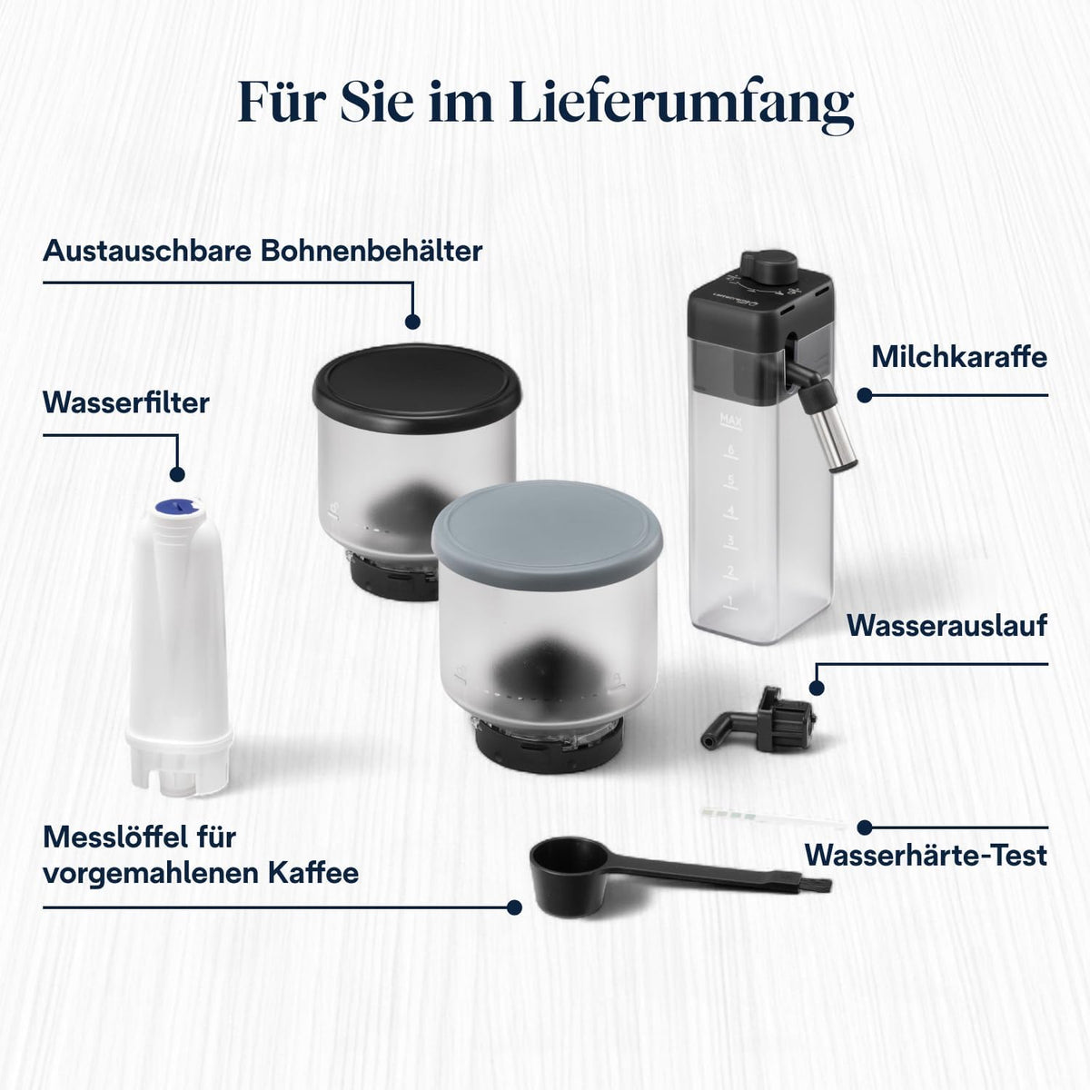 De'Longhi Rivelia - Kaffeevollautomat 16 Getränke Grau