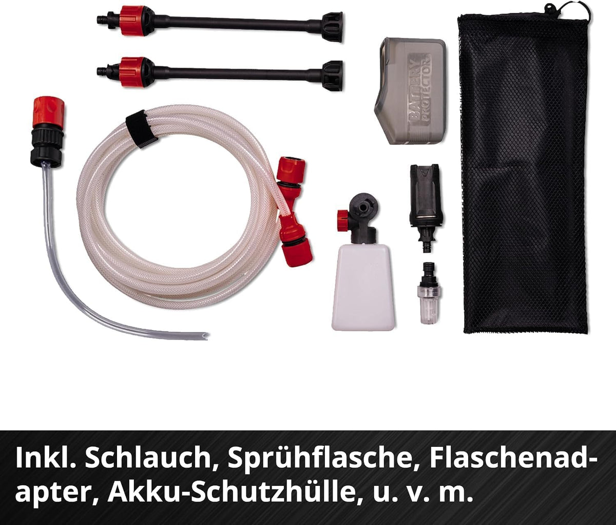 Einhell HYPRESSO 18/24-1 Akku-Druckwaschergun, 24 bar, 240 L/h, PXC, Solo, Rot
