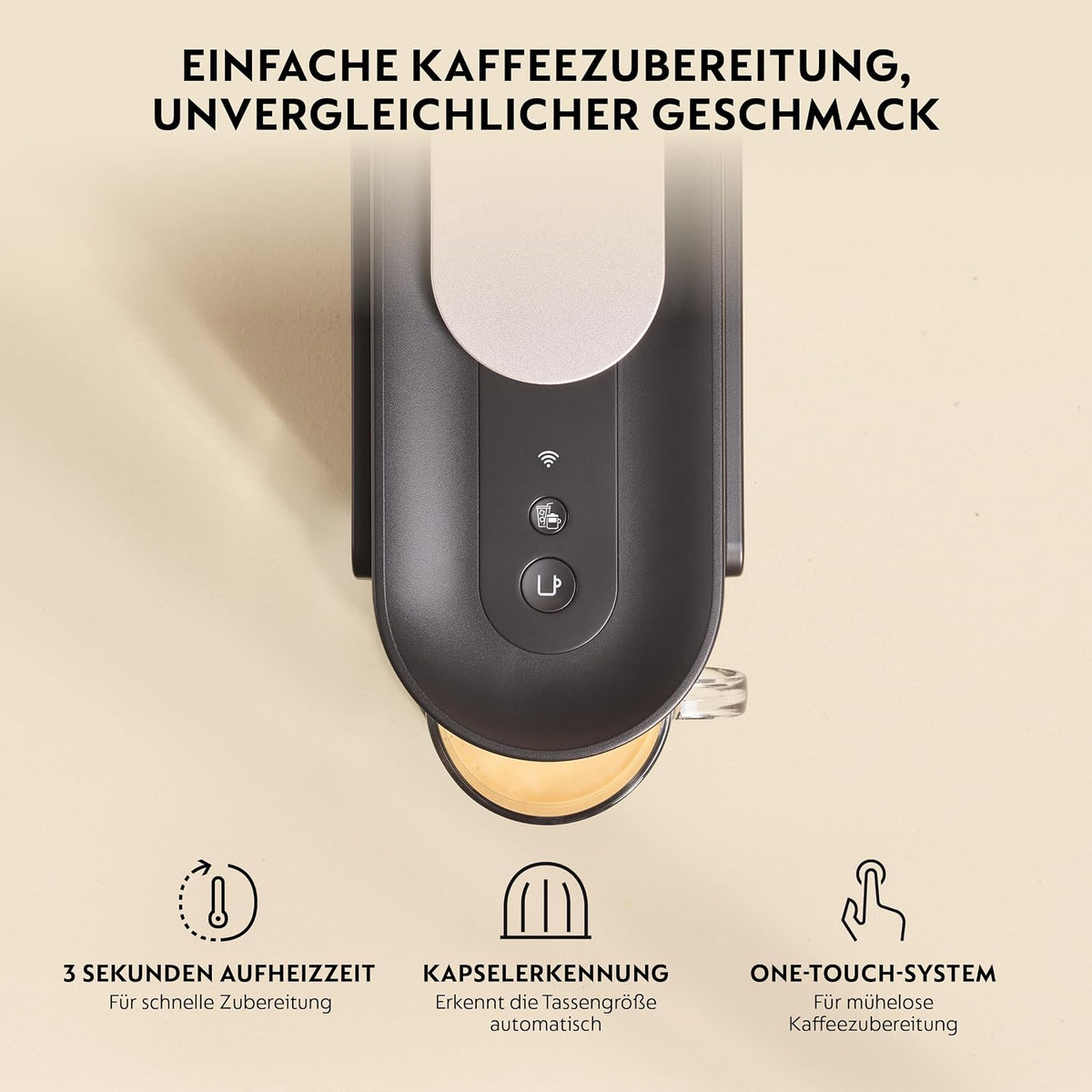 NESPRESSO KRUPS Vertuo Up Schwarz Kapselmaschine XN9408