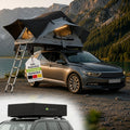 Juskys Lago Autodachzelt, robuste Konstruktion, wasserabweisend und UV-geschützt, Autodachzelt, Camping, LED-Beleuchtung