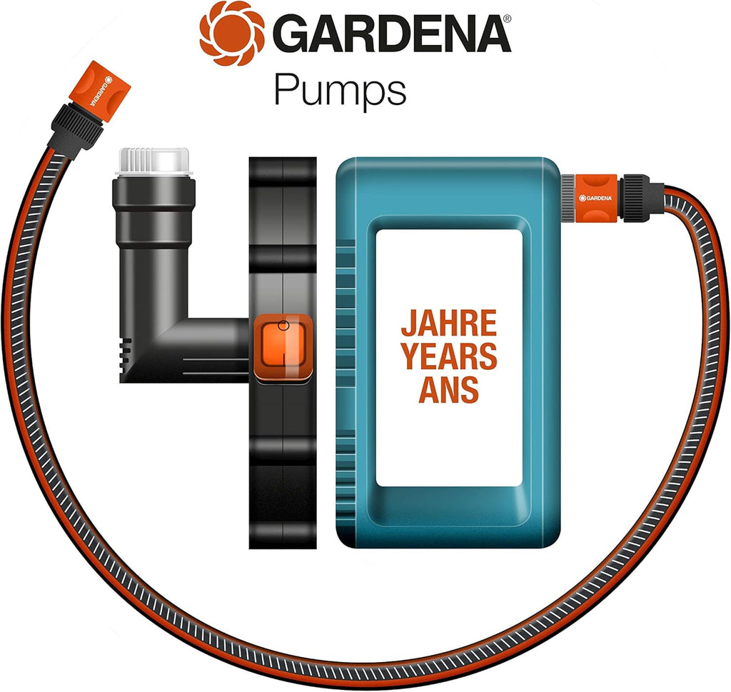 Gardena smart Pressure Pump: Hauswasserautomat via App/Tablet steuerbar, Fördermenge 5000 l/h, wartungsfrei, integrierter Vorfilter, 8 m max. Ansaughöhe, Trockenlaufsicherung (19080-20)