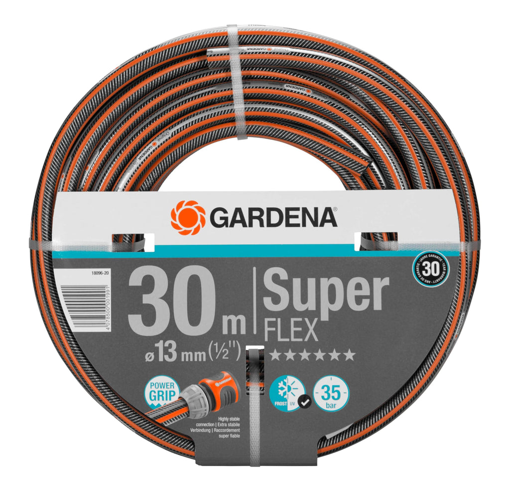 Gardena Premium SuperFLEX Schlauch 19 mm (3/4 Zoll), 25 m: Gartenschlauch mit Power-Grip-Profil, 35 bar Berstdruck, hochflexibel, formstabil, UV-beständig (18113-20)