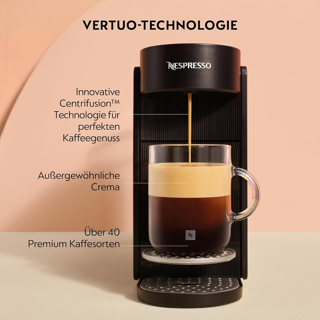 NESPRESSO KRUPS Vertuo Up Schwarz Kapselmaschine XN9408