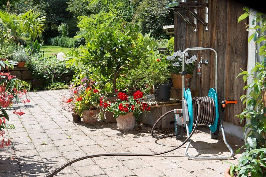 Gardena Comfort FLEX Schlauch 19 mm (3/4 Zoll), 25 m: Formstabiler, flexibler Gartenschlauch mit Power-Grip-Profil, aus hochwertigem Spiralgewebe, 25 bar Berstdruck, ohne Systemteile (18053-20)